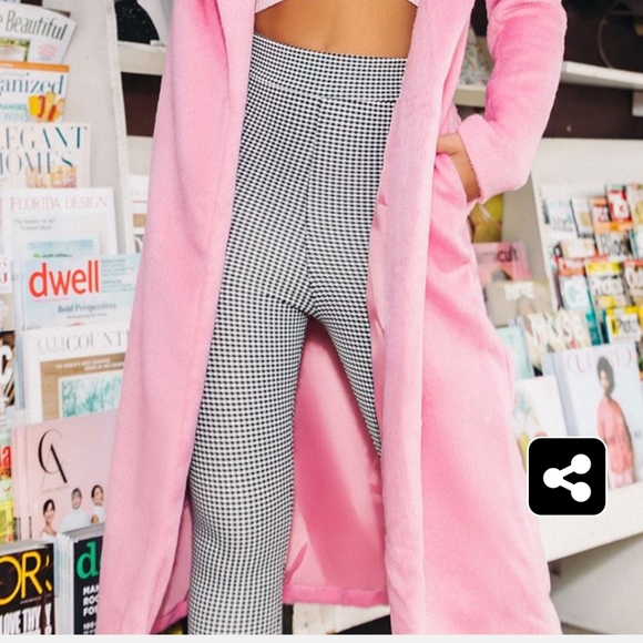 Pink long line Coat - Picture 7 of 7